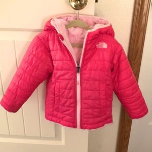 Little girls 2T North Face Reversible Jacket